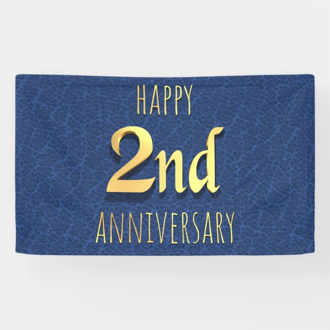 Banderoles 2e anniversaire (Horizontal)