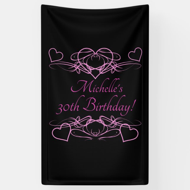 Banderoles 30e anniversaire de la femme (Vertical)