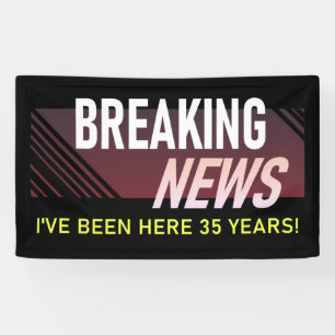 Banderoles 35e anniversaire de travail Trente-cinquième emplo