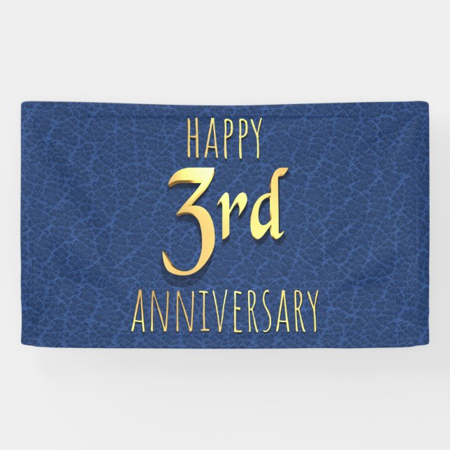 Banderoles 3e anniversaire (Horizontal)
