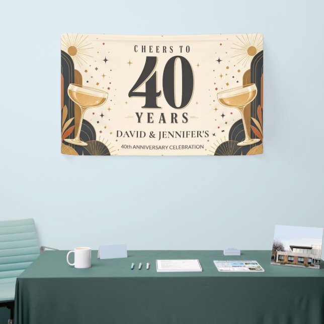 Banderoles 40e Anniversaire (Salon professionnel)