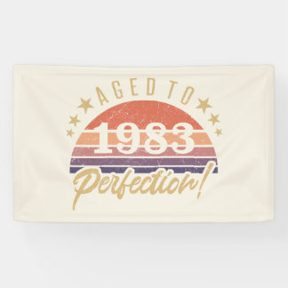 Banderoles 40e anniversaire 1983 Âgé à la perfection