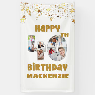 Banderoles 40e anniversaire moderne 7 Numéros de collection d