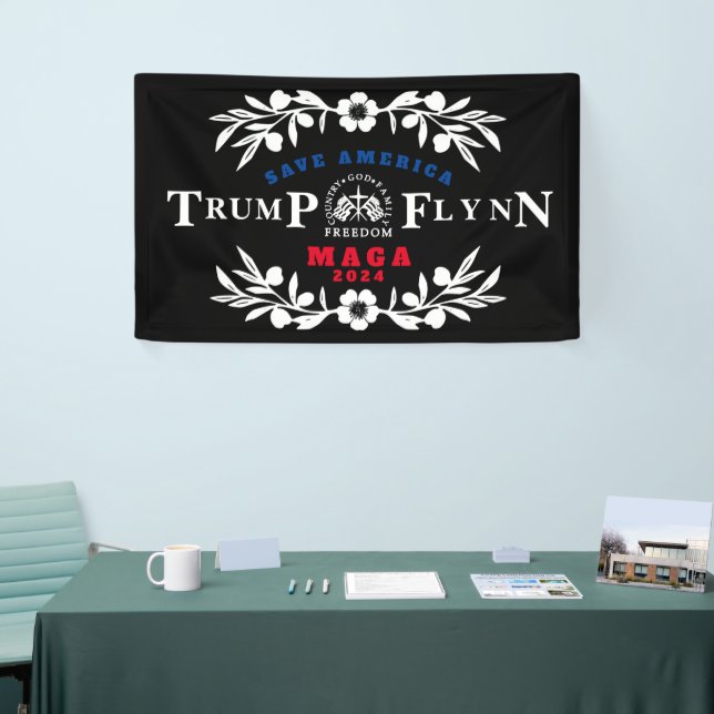 Banderoles 47 Trump Flynn 2024 (Salon professionnel)