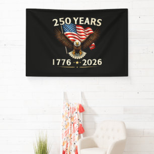 Banderoles 4 juillet Amérique États-Unis Aigle patriotique 