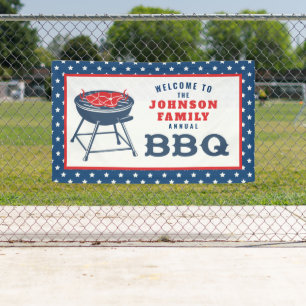 Banderoles 4 juillet barbecue Grill Réunion familiale personn