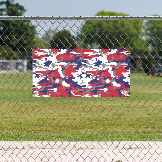 Banderoles 4 juillet, Jour de l'Indépendance, Gris Camouflage (Insitu)