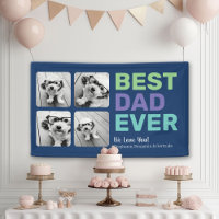 4 Photo Meilleur Papa du Monde - Carte de Vœux Fan