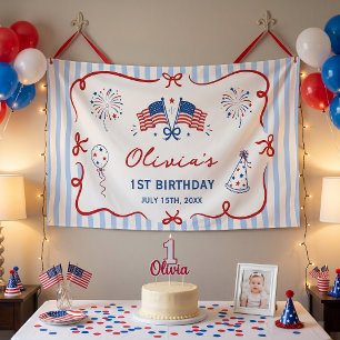 Banderoles 4ème anniversaire de thème patriotique
