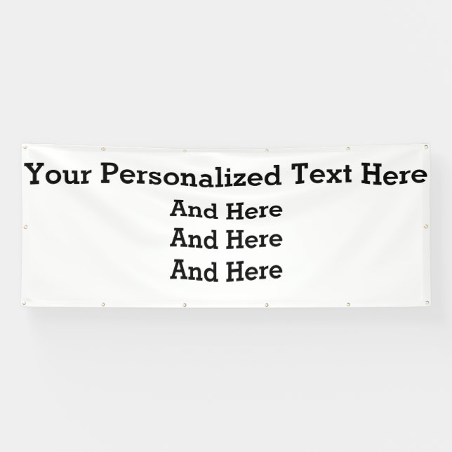 Banderoles 4'x10' Custom Business Banner (Horizontal)