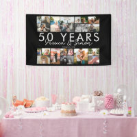 50 ans golden mariage anniversaire photo collage