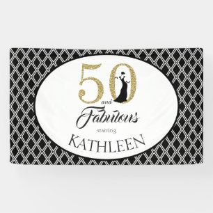 Banderoles 50 et fabuleuse coutume 50e anniversaire