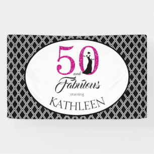 Banderoles 50 et fabuleuse coutume 50e anniversaire