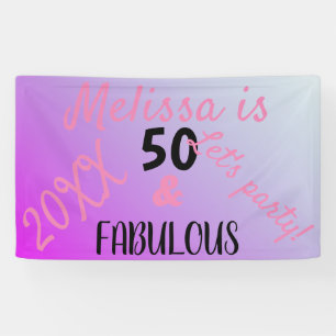 Banderoles 50 Et fabuleuse fête du 50e anniversaire