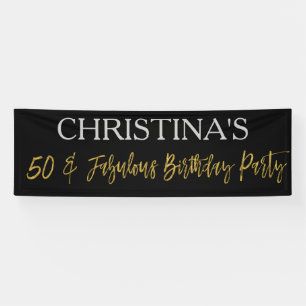 Banderoles 50 et Fabuleux bandeau d'anniversaire