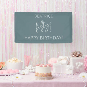 Banderoles 50 et fabuleux script moderne