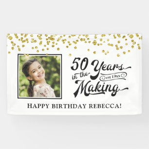 Banderoles 50e anniversaire 50 ans dans la photo de fabricati