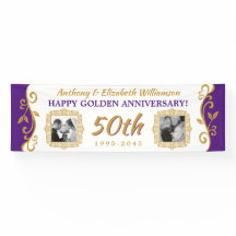 50e anniversaire du Mariage Vos photos Purple Gold