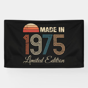 Banderoles 50e anniversaire Vintage 1975