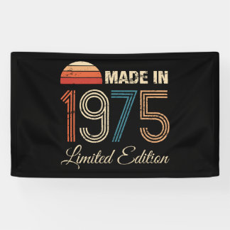 Banderoles 50e anniversaire Vintage 1975