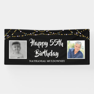 Banderoles 55e anniversaire Alors et maintenant Photos Lumièr