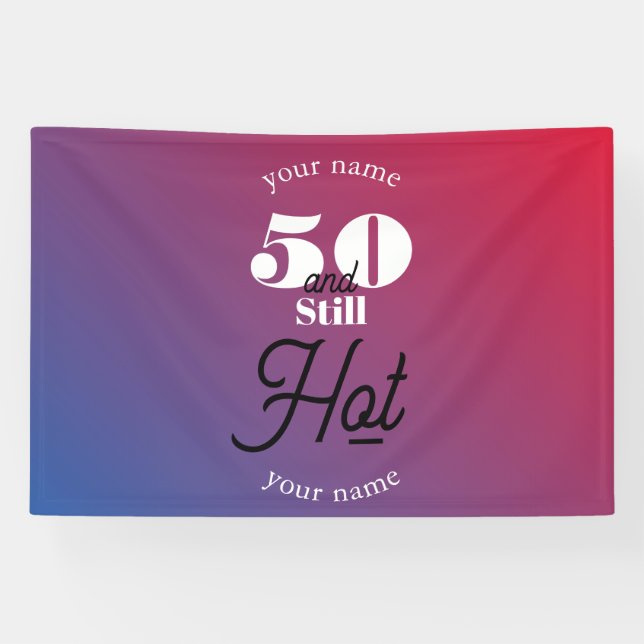 Banderoles 5O et toujours chaud (Horizontal)