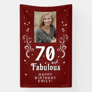 Banderoles 70 et fabuleux Foliage Rouge 70e anniversaire Phot