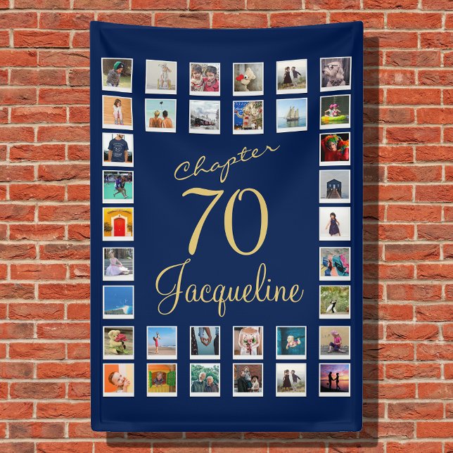 Banderoles 70e anniversaire Blue Gold (Créateur téléchargé)