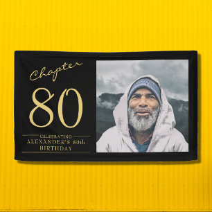 Banderoles 80e anniversaire Black Gold Photo
