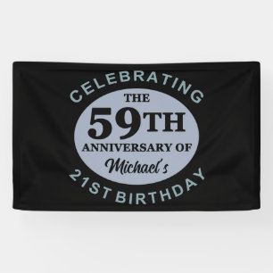 Banderoles 80e Humour d'anniversaire personnalisé