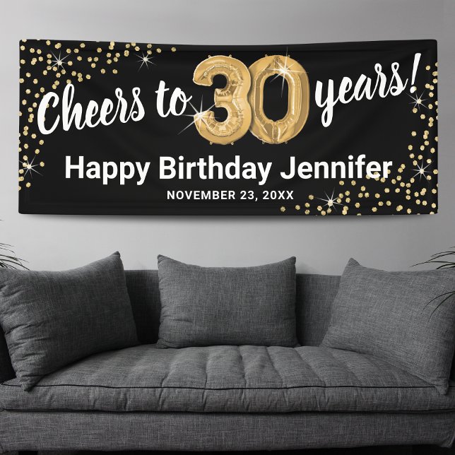 Banderoles À 30 Ans Joyeux Anniversaire (Créateur téléchargé)