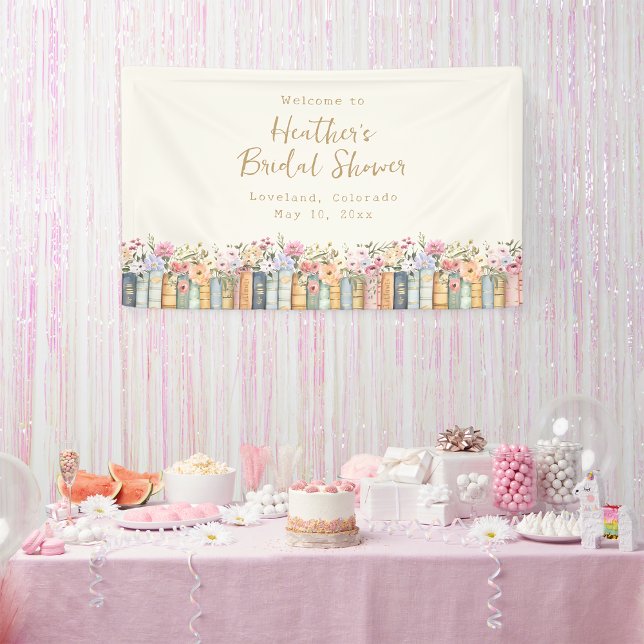 Banderoles A New Chapter Books Wildflower (A New Chapter Books Wildflower Banner by Painted Paperie
)