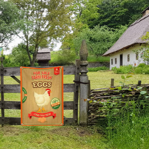 Banderoles À Vendre OEufs Biologiques Frais De Ferme