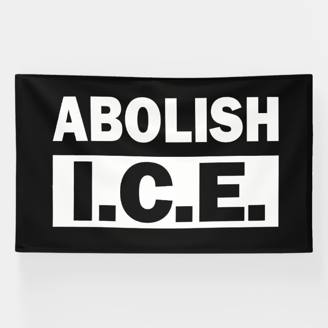 Banderoles Abolir ICE (Horizontal)