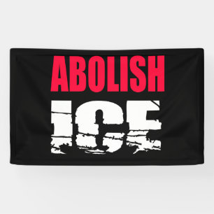 Banderoles Abolir l'ICE