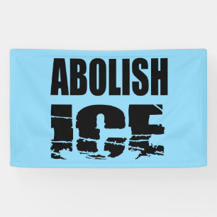 Banderoles Abolir l'ICE