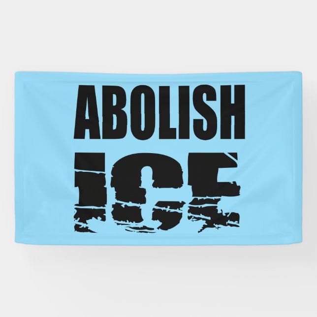 Banderoles Abolir l'ICE (Horizontal)