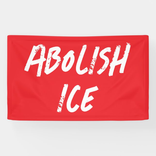 Banderoles Abolish ICE Overpass Protest (Horizontal)
