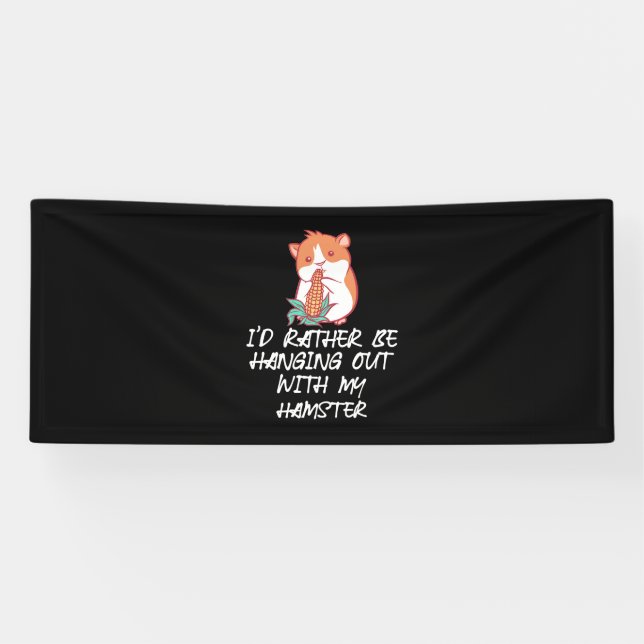 Banderoles Accroche-Toi Avec Mon Hamster (Horizontal)
