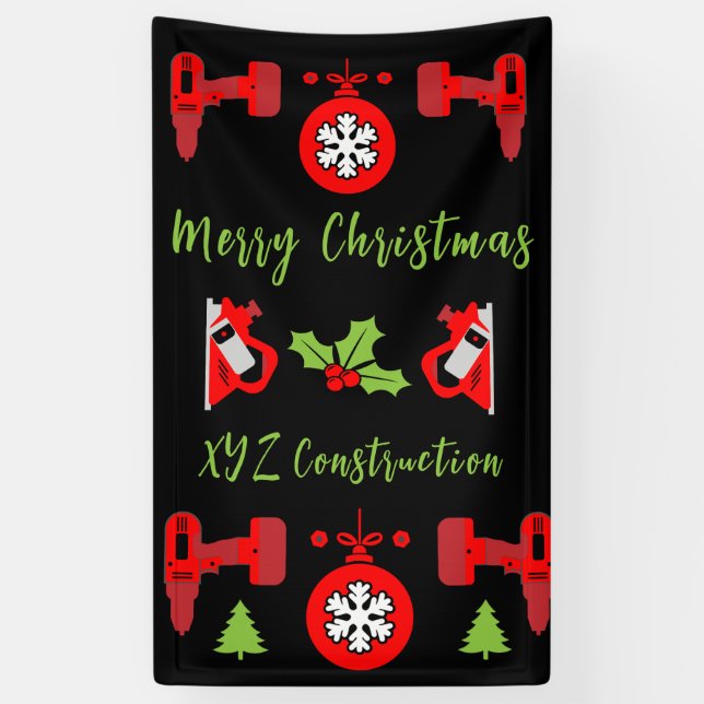 Banderoles Accueil Amélioration Cadeaux de Noël (Vertical)