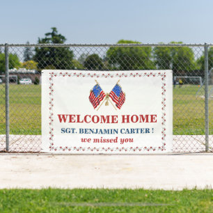 Banderoles Accueil États-Unis Drapeau Militaire Marine