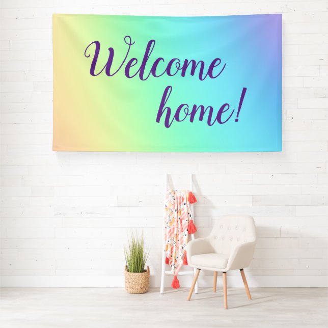 Banderoles Accueil Pastel Rainbow (Insitu)