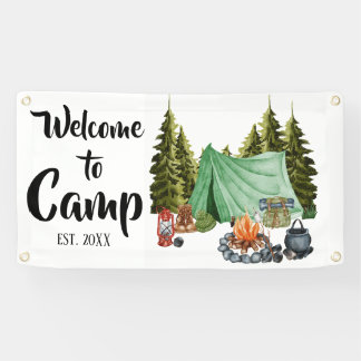 Banderoles Accueil personnalisé du camp