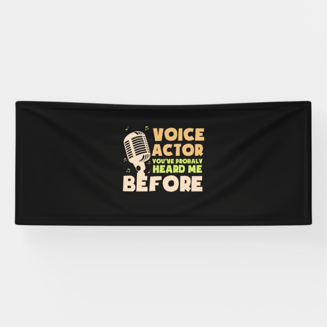 Banderoles Acteur vocal (Horizontal)