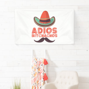 Banderoles Adieu salauds Chapeau Rétro Cinco De Mayo