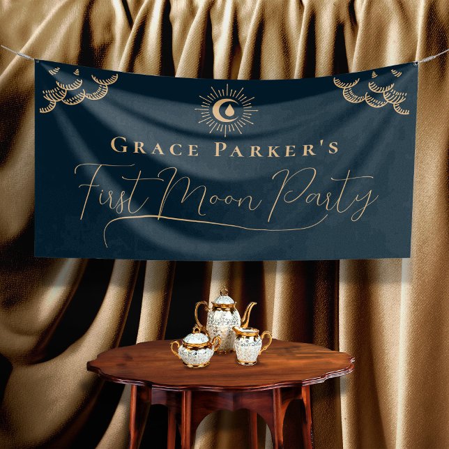 Banderoles Ado Fille Céleste Bleu Première Lune (In Situ)