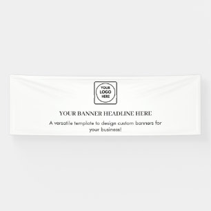 Banderoles Affichage de logo d'entreprise moderne minimaliste
