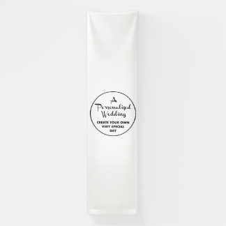 Banderoles Affiche de bienvenue de mariage personnalisée Bann