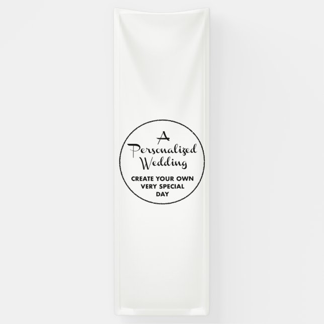 Banderoles Affiche de bienvenue de mariage personnalisée Bann (Vertical)