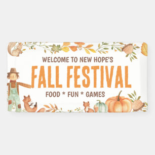 Banderoles Affiche de bienvenue du festival d'automne